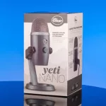 Blue Microphones® YETI NANO MIC condenser, a professional USB condenser Can adjust the sound to receive the sound, connect the headphones with the base