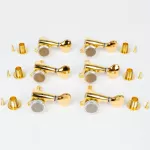 Gotoh® SGS510Z Locking Tuner MG-T S5-L6-GG ลูกบิดกีตาร์ ลูกบิดกีตาร์ไฟฟ้า สีทอง แบบล็อค หัวไฟฟ้า S5 Zinc Gold - Left-S