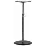 K&M® 26740 Monitor Stand, a rounder standpoint stand, 95 - 143 cm high. The base is 24.5 x 20.5.