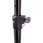 K&M® 26740 Monitor Stand, a rounder standpoint stand, 95 - 143 cm high. The base is 24.5 x 20.5.