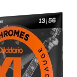 D'Addario® ECG26 Electric guitar Line 13 Metal Material XL Chrome Flat Wound 100% Genuine Medium, 13 - 56 ** Made in US
