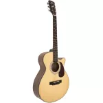 Saga® SA800C กีตาร์โปร่ง 40 นิ้ว ทรง OM Cutaway ไม้หน้า Top Solid Spruce ไม้ข้างและหลัง Sapele + แถมฟรีกระเป๋ากีตาร์บุฟอ