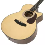 Saga® SA800C กีตาร์โปร่ง 40 นิ้ว ทรง OM Cutaway ไม้หน้า Top Solid Spruce ไม้ข้างและหลัง Sapele + แถมฟรีกระเป๋ากีตาร์บุฟอ