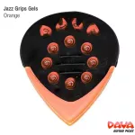 Dava Jazz Grip Tips Gels Pick  ปิ๊กกีตาร์ จับดีดได้กระชับด้วยวัสดุยาง ตัวปิ๊กทำจากวัสดุโพลีคาร์บอเนตเจล ** Made in the U
