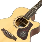 Mantic GT-10AC 40-inch guitar, Om Cutaway shape, Top Sol, Angel Mandrus/Cherry Wood + Free Bag & Jun