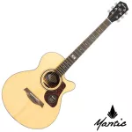 Mantic GT-10AC 40-inch guitar, Om Cutaway shape, Top Sol, Angel Mandrus/Cherry Wood + Free Bag & Jun