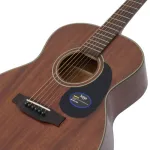 Saga® SP700M 41 inch acoustic guitar, full neck, full neck, Top Sol, Mahogy / Mahogany, coated with black nickel knob