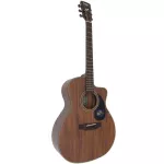 SAGA® SP700G 41 inch guitar, Om Cutaway shape, Top Sol, Hokkani / Mahogany coated with black knob