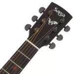SAGA® SP700G 41 inch guitar, Om Cutaway shape, Top Sol, Hokkani / Mahogany coated with black knob