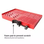 Rasvone TRA10 ที่วางไมค์ ที่วางปิ๊ก ที่วางซาวน์การ์ด ติดตั้งกับขาไมค์ หรือขาโน้ตเพลง ขนาดฐาน 20x14 ซม. - Music Instrument Tray Clamp with Mic Stand