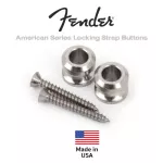 Fender® American Series Locking Strap Buttons ตัวล็อคสายสะพายกีตาร์ / หมุดสายสะพาย 2 ตัว Genuine Parts / Guitar Strap Buttons  ** Made in USA **