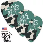 ERNIE BALL® Camouflage Picks Picks Guitar 3, Military Pick, Thin 0.46 mm / Medium 0.72 mm / Heavy 0.94 mm ** Made in USA **