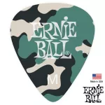 ERNIE BALL® Camouflage Picks Picks Guitar 3, Military Pick, Thin 0.46 mm / Medium 0.72 mm / Heavy 0.94 mm ** Made in USA **