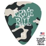 ERNIE BALL® Camouflage Picks Picks Guitar 3, Military Pick, Thin 0.46 mm / Medium 0.72 mm / Heavy 0.94 mm ** Made in USA **