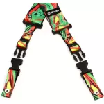 Dimarzio® DP2241 Guitar Shoulder Strap 2 -inch width clips, nylon materials for all types of guitar, Green Universe