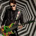 Dimarzio® DP2241 Guitar Shoulder Strap 2 -inch width clips, nylon materials for all types of guitar, Green Universe