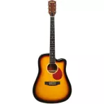 Setsuko SP-S01 กีตาร์โปร่ง 41 นิ้ว Sprout Series ทรง Dreadnought คอเว้า ไม้หน้า Laminate Spruce ลูกบิดวินเทจ ปิ๊กการ์ด Teardrops + แถมฟรีกระเป๋ากีตาร์