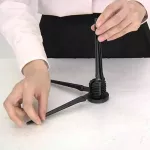 K&M® ขาตั้งโซปราโนแซกโซโฟน Soprano Saxsophone แบบฐาน 5 ขา พับเก็บในลำโพงได้ Model 15290-000-55 ** Made in Germany *