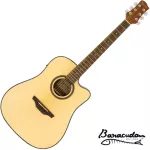 Barkuda D-300EQ 41 inch electric guitar /Mahogany wood Nickel silver knob + with free gift