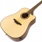 Baracuda D-300EQ กีตาร์โปร่งไฟฟ้า 41 นิ้ว ไม้แอนเกิ้ลแมนสปรูซ /ไม้มะฮอกกานี ลูกบิดนิกเกิลสีเงิน