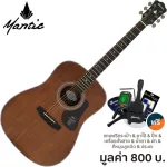 Mantic AG-380, 40 inch guitar, Dreadnough shape, Mahogany wood, both coating + free bag & tuner & kapo & Chu