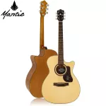 Mantic om-1c, airy guitar, 40 inches, OM shape, spruce/okme coated + free bag & tuner & kapo & pic & liquid set