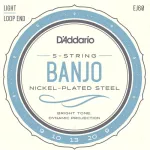 D'Addario® EJ60 Banjo Number 9 Nickel -Pected Steel Light, 9 - 20 ** Made in USA **