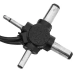 SPECTRUM ST-1000 AC-DC Adaptor Electric keyboard transformers supply 1000 mA 4-way jack head, adjusting the polar +/- can be adjusted.