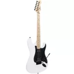 CENTURY DARK SERIES Electric Guitar Strat 22 Frete Hardware Black + Free Rocking & Bag & Tuner & Slender Set