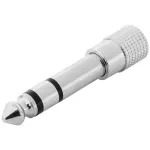 Kirlin, a small jack head, is a large stereo 3.5mm Female Stereo Mini Plug to 1/4 "Male Stereo Phone Jack Adapter.