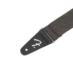 Fender® Modern Tweed Strap, electric guitar sash / acoustic guitar strap / guitar sash, 2 inches wide, genuine leather at the end of the cable.