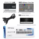 Arturia® Keylab Essential 61 Midi Controller คียบอร์ดใบ้ 61 คีย์ คีย์ปรับดัง-เบาได้ ใช้ได้ทั้ง Mac/Windows ต่อ Pedal ได้