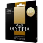 Olympia® MCS -2845N Clear Nylon Pro Strap, 100% Genuine Pro Series Normal Tension, 0.0280 - 0.043