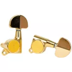 Gotoh® SG381 Stardard AB20-L3R3-GG ลูกบิดกีตาร์ ลูกบิดกีตาร์โปร่ง สีทอง แบบฝาครอบ หัวโค้ง Alumium Gold Tuning Machine H