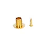 Gotoh® SG381 Stardard AB20-L3R3-GG ลูกบิดกีตาร์ ลูกบิดกีตาร์โปร่ง สีทอง แบบฝาครอบ หัวโค้ง Alumium Gold Tuning Machine H