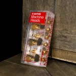 Gotoh® SG381 Stardard AB20-L3R3-GG ลูกบิดกีตาร์ ลูกบิดกีตาร์โปร่ง สีทอง แบบฝาครอบ หัวโค้ง Alumium Gold Tuning Machine H