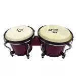 Rockarhythm Bongo 6 "+7" red Drum model JDB105D + free