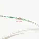 Alice® AC168 H, classic guitar strap, carbon/nylon material, clear tendon wire cable, copper coated, silver coating Rustproof coating