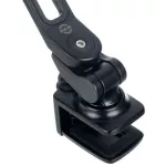 K&M® 19805 Smartphone & Tablet PC Holder, which holds a mobile tablet for the screen 10.2 -13 ", attached to the rotating table edge.