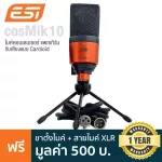 ESI® Cosmik 10 ไมโครโฟน ไมค์คอนเดนเซอร์ แพทเทิร์นรับเสียงแบบ Cardioid ตอบสนองย่านความถี่ 30Hz-18kHz + ฟรี ขาตั้ง & สาย X