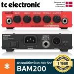 TC Electronic® BAM200 Bass Head หัวแอมป์กีตาร์เบส 200 วัตต์ Class D พร้อมปรีแอมป์ MOSFET ต่อ D.I./หูฟัง ได้ พร้อมสวิทช์