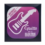 Guitto GSE-009 สายกีตาร์ไฟฟ้า เบอร์ 9 มาตรฐาน เคลือบกันสนิม แพ็คสุญญากาศ อย่างดี  Electric Guitar Strings Set  0.009-0