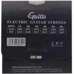 Guitto GSE-009 สายกีตาร์ไฟฟ้า เบอร์ 9 มาตรฐาน เคลือบกันสนิม แพ็คสุญญากาศ อย่างดี  Electric Guitar Strings Set  0.009-0