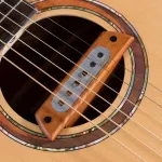 FLANGER FP-02 Acoustic Soundhole Pickup Pickle Guitar Sound type No need to penetrate the guitar Beautiful wooden body