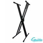 Guitto ขาตั้งคีย์บอร์ด แบบตัว X ขาคู่ ใช้วัสดุอย่างดี รุ่น GKS-01 สามารถปรับได้ 7 ระดับ Double Brace Keyboard Stand