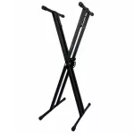 GUITTO, a keyboard stand X-legged pair of good materials, model GKS-01, can be adjusted to 7 levels Double Brace Keyboard Stand.