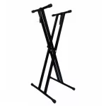 GUITTO, a keyboard stand X-legged pair of good materials, model GKS-01, can be adjusted to 7 levels Double Brace Keyboard Stand.