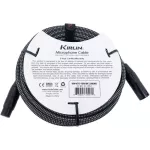 Kirlin 10 meters Mike Black Black Black XLR / XLR MMLR MMLR / XLR MAW-470 / BK-10M + free Mike strap