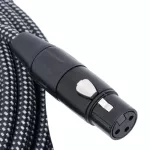 Kirlin 10 meters Mike Black Black Black XLR / XLR MMLR MMLR / XLR MAW-470 / BK-10M + free Mike strap