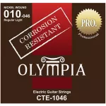 Olympia® CTE -1046, 10 electric guitar lines, Nickel Wound, 100% Genuine Pro Series, Regular Light, 0.010 - 0.0